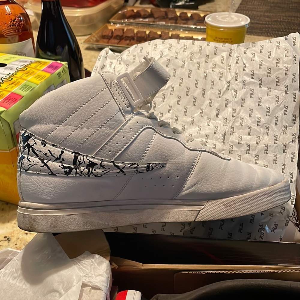White sneakers